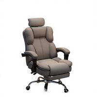 Chaise de bureau ergonomique inclinable pour gaming, avec base métallique silencieuse et pivotante, idéale pour chambre et dortoir - Vente en gros usine