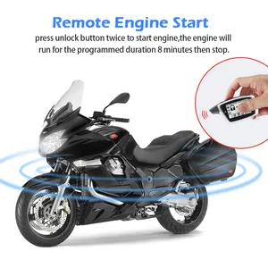 Mata-mata 2 Cara Alarm Sepeda Motor Starter Mesin Jarak Jauh/Mesin Pemutus