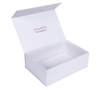 Boîte Cadeau Luxe en Carton Sur Mesure pour Vente au Détail, Grande Boîte Blanche avec Couvercle Magnétique