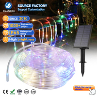 Guirlande solaire Led pour décoration de noël, pelouse, Abs, 10m, 20m, rvb, étanche Ip65, pour l'extérieur