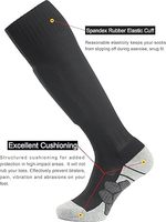 Chaussettes de football en tricot respirantes pour l'hiver, hauteur genou, sport d'équipe, coussin athlétique pour enfants, jeunes et adultes