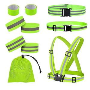 Set Combo Gilet Riflettente LED Regolabile LX - Attrezzatura di Sicurezza per Corsa/Ciclismo Notturno, Protezione ANSI Classe 2 - Product Image 3