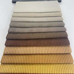 Venta al por mayor de tela de pana de poliéster de alta calidad 230 Gsm tela de pana tapicería de alta calidad - Product Image 1