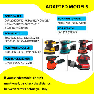 Bantalan cadangan abrasif, 5 inci 8 lubang pengganti dengan <span class=keywords><strong>3</strong></span> baut kait dan <span class=keywords><strong>Loop</strong></span> pengamplasan bantalan belakang untuk pengampelas pemoles kayu logam - Product Image 2