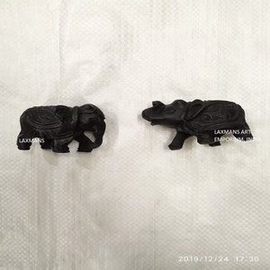 Estatuas/figuritas de elefante pequeñas hechas de resina polivinílica para decoración del hogar exportador mayorista de India - Product Image 1