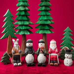 Jouet de dinosaure en bois pour enfants Cadeaux en bois massif Événements Idées cadeaux en bois de Noël Solide - Product Image 6