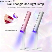 Lampe à ongles rechargeable 3W avec support, 5 couleurs, capteur intelligent, lampe UV portable pour ongles