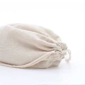 Recycled Cotton <b>Bags</b> Drawstring White Canvas Pouch <b>Small</b> Printed Custom Logo Natural Color Shoes Clothes Dust <b>Bag</b> - Product Image 4