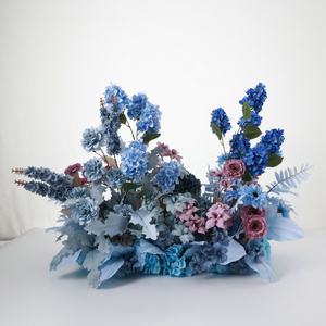 Mới đến trang trí 3 đầu nhân tạo lụa trắng nón hydrangeas cho sắp xếp - Product Image 2