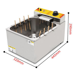 Friteuse à hot-dogs au <span class=keywords><strong>fromage</strong></span> coréen commerciale de 12 L, friteuse électrique, machine à grignoter, acier inoxydable 304 - Product Image 5