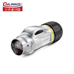 Cnlinko-conector de montaje de panel <span class=keywords><strong>RJ45</strong></span>, BD24, resistente al agua, de Metal, ethernet, <span class=keywords><strong>RJ45</strong></span> - Product Image 2