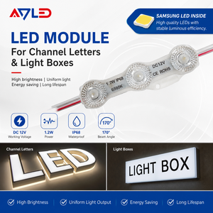โมดูล LED ซัมซุง SMD 2835 IP68 12V ดีไซน์ใหม่ สำหรับป้ายภายนอกอาคาร ใช้กับตัวอักษรแบบ Backlit และไฟร้านค้า พร้อมรับประกัน 5 ปี - Product Image 1