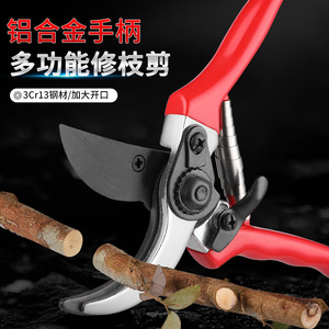 Stainless Steel Pruning Shears Red Bypass <b>Pruner</b> 20-30 Mm For Garden <b>Tree</b> Branch Trimming - Product Image 2