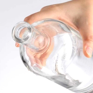 750ml chiều cao chất lượng thủy tinh chai rượu Vodka Whisky rum chai thủy tinh với nút chai - Product Image 5