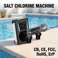 Système de stérilisation et de désinfection de l'eau de piscine par électrolyse au sel SSC, générateur de chlore à l'eau salée