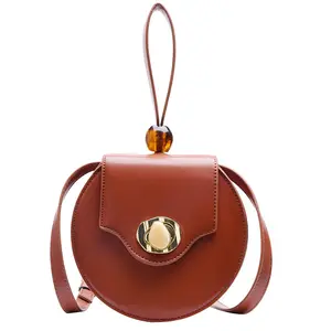 Wholesale In Stock Angedanlia Handbag Leather Fringe Round Tote Shoulder Bag