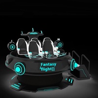 9D Metaverse Théâtre Réalité Virtuelle Jeu D'arcade Machine VR Soucoupe Volante Rotation Somatosensorielle Vaisseau Spatial Vr Magique Volant ovni