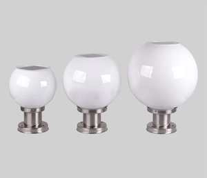 <b>Solar</b> <b>Post</b> <b>Light</b> Outdoor Pillar <b>Light</b> Waterproof Garden Yard Patio Decor <b>Light</b> 2 Types Base Plastic Stainless Steel - Product Image 3