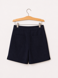 Shorts décontractés taille haute pour femme avec poches élégantes – Confort et style pour l'été - Product Image 2