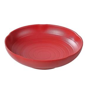 Bol en mélamine rouge profond et rond de 10 pouces, assiette à soupe pour restaurant et hôtel, vaisselle épaisse de couleur unie - Product Image 5