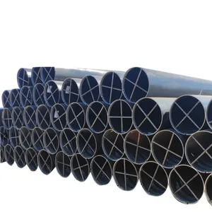 Tubo de aço carbono LSAW, tubo de aço soldado em arco submerso de espessura 8-50 mm para oleodutos de transporte de petróleo e gás