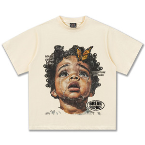 T-shirt di Alta Qualità del Designer, 100% Cotone 300gsm, Abbigliamento Streetwear, Maglietta Estiva con Stampa Grafica per Uomo - Product Image 5