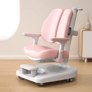 Ergonomic Smart Children Study Chair Lockable Wheels Home Furniture Manufacturer Child Height Adjustable Chair for Kids