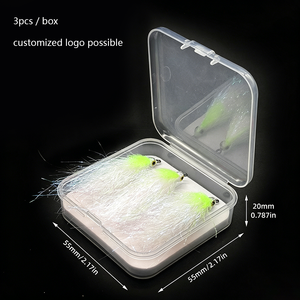3 Stück pro Box Angel Fiber Streamer Fliegenfischen Nassfliegen für Forelle, Lachs und Steelhead – Angelköder - Product Image 2