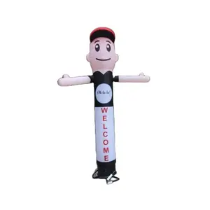 Kunden spezifischer aufblasbarer Cartoon Sky Air Dancer Modell aufblasbarer tanzender Mann für Werbung
