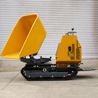 LEKING Farm Building Rotations lift Mini Crawler Muldenkipper 500kg Multifunktions-Hydraulik benzin Mini Crawler Muldenkipper