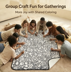 Housse personnalisée en laine et cachemire imprimée graffiti DIY pour lit, canapé, chambre à coucher, sieste, décompression, toutes saisons - Product Image 4