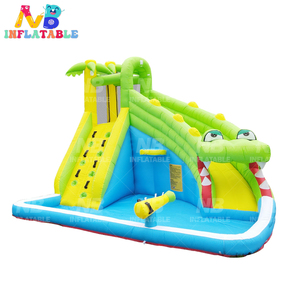En Stock, Tobogán Acuático Inflable para Niños, Castillo Hinchable para el Hogar, Modelo NBHL-060C, Fabricado con Tela de Nailon - Product Image 1