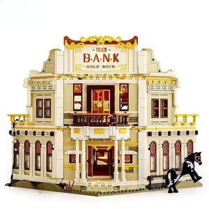 Lumibricks L9097 2025 Nuevo Modelo de Madera MOC West <span class=keywords><strong>Bank</strong></span>, Juguetes de Bricolaje, Escena de Calle, Regalo para Niños, Juego de Bloques de Construcción de 2875 Piezas - Product Image 1