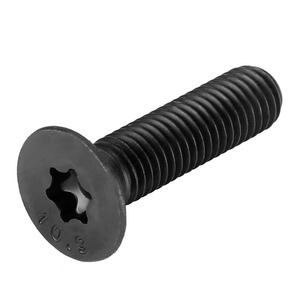 Black Torx Countersunk Head Screws M2 M2.5 M3 Grade 10.9 Metric Standard Thread Oxidation Blackened For Construction - Product Image 3