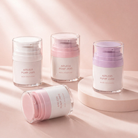 Pot cosmétique de luxe personnalisé 30g 50g avec pompe sans air, pot rond vide en acrylique pour crème, emballage en gros, flacon sous vide pour crème visage