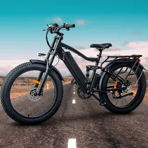 Ban lemak e-bike sepeda listrik, 1000w 26 ukuran roda sepeda hibrida listrik baterai Lithium 21ah 48v sepeda jalan listrik sepeda tanah