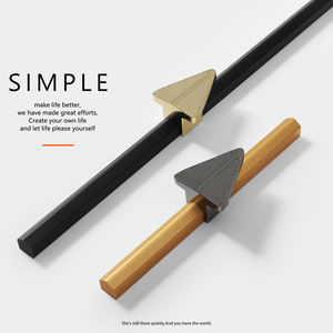 مقابض الذهب الفاخرة المعادن الحديثة تفتق الصين دولاب خزانة سحب نافذة درج المطبخ مجلس الوزراء مقابض باب مقابض الأثاث - Product Image 2