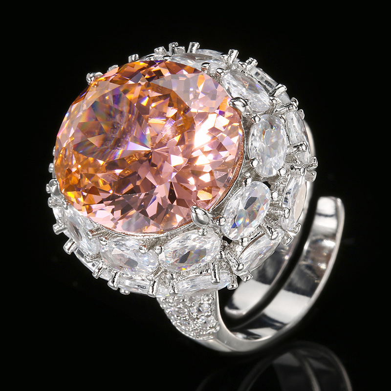 adjustable size Bird's Nest cut papalacha ring