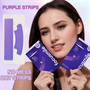 <span class=keywords><strong>Tiras</strong></span> Blanqueadoras de <span class=keywords><strong>Dientes</strong></span> OEM Púrpuras de 14 Piezas Sin Residuos - Product Image 1