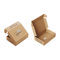 Boîte-cadeau en carton ondulé personnalisée pour avion avec gaufrage, emballage recyclé et biodégradable pour cadeaux promotionnels de Noël