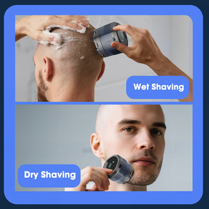 מכונת גילוח חשמלית Lanumi WD-927, 1400mAh, 8500 סל\\\"ד, 7 להבים, עיצוב מגנטי, עמידות למים IPX6, לגוף ולפנים, לשימוש במלונות - Product Image 6