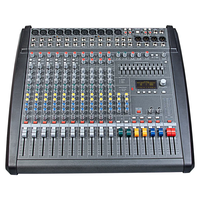 Console de mixage audio alimentée DMX1400, équipement sonore professionnel, haute puissance, 14 canaux, 1000W, contrôleur de karaoké DJ