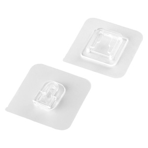 Crochets muraux adhésifs multifonctions en PVC, crochet adhésif sans clou robuste pour la salle de bain, la cuisine, accessoires d'organisation - Product Image 1