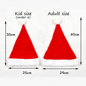 Gorros de Santa Claus Personalizados de Felpa Suave de Poliéster, Color Personalizado, Duraderos y Económicos, Decoraciones Navideñas, Gorros Pequeños de Navidad - Product Image 5