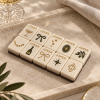 Fabricant de Mahjong de Premier Plan : Ensemble de Mahjong de Luxe Multi-couches Rétro Mid-Century pour Soirées de Jeu et Événements Sociaux
