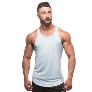 Heren Workout Tank Tops Gym Spier Tee Fitness Bodybuilding Training Sport Mouwloos T-shirt