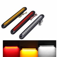 12V 24V Camión rojo Led Camión Luz de freno tira led lámpara de parada Led Indicador lateral Luz trasera para camión Remolque Luces