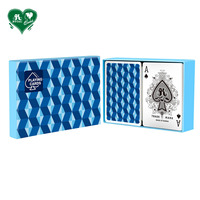 Cartes à jouer de poker à double jeu personnalisées avec logo, 54 cartes, double boîte pour emballage rigide en carton, modèle G032/G035