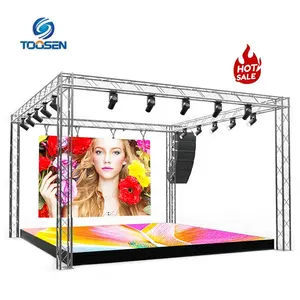 Toosen Factory 3X2m Pantalla LED P2.6P2.9P3.9Exterior Fondo de escenario gigante Led Video Wall Pantalla LED de empalme sin costuras