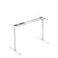 Table à pied réglable en hauteur, meuble avec télécommande électrique, stable au bureau